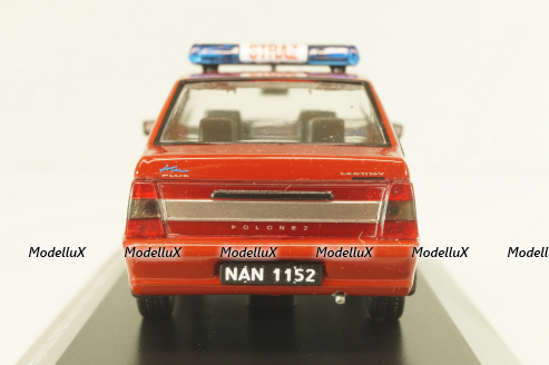 Polonez ATU Plus Straz, fire engine, red,  DeAgostini Legendy FSO #80, 1:43 