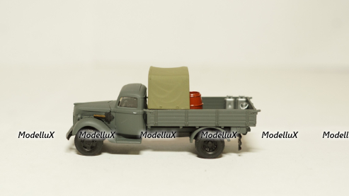Ford 917 борт с инвентарем, Германия, серый, Herpa/КУМ 1:87 