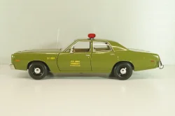 Plymouth Fury Army Police 1978, from move A-Team, green, 19053, Greenlight 1:18