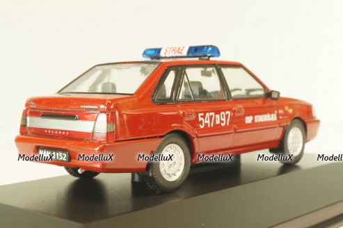 Polonez ATU Plus Straz, fire engine, red,  DeAgostini Legendy FSO #80, 1:43 