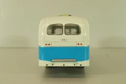 Зис-155 автобус, белый/синий, Наши Автобусы №19, Modimio 1:43 На Запчасти!