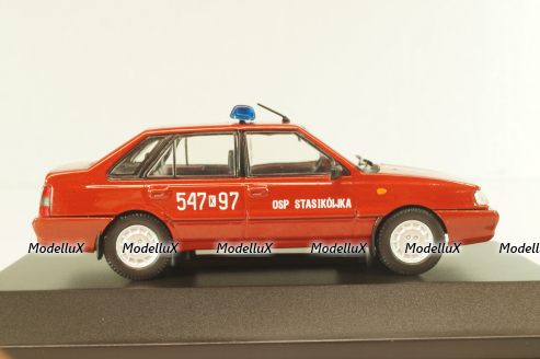 Polonez ATU Plus Straz, fire engine, red,  DeAgostini Legendy FSO #80, 1:43 