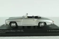 Mercedes 190 SL Cabriolet 1955 silver metallic, 430033151, Minichamps 1:43, Уценка!
