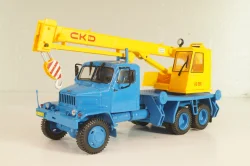 Praga V3S AD 080 1953, crane, blue/yellow, PRLLG072, Kultowe ciezarowki №72, Deagostini 1:43