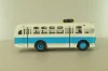 Зис-155 автобус, белый/синий, Наши Автобусы №19, Modimio 1:43 На Запчасти!