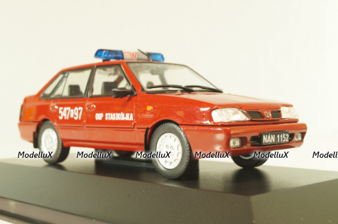 Polonez ATU Plus Straz, fire engine, red,  DeAgostini Legendy FSO #80, 1:43 