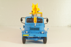 Praga V3S AD 080 1953, crane, blue/yellow, PRLLG072, Kultowe ciezarowki №72, Deagostini 1:43