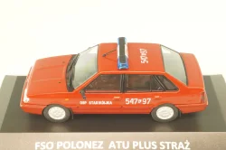 Polonez ATU Plus Straz, fire engine, red,  DeAgostini Legendy FSO #80, 1:43 