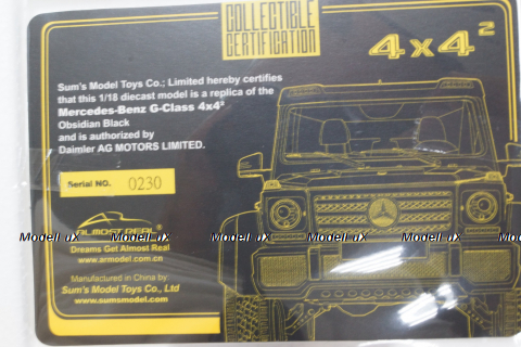 Mercrdes G500 4x4² concept, black, ALM820202, Almost Real 1:18