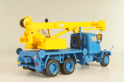 Praga V3S AD 080 1953, crane, blue/yellow, PRLLG072, Kultowe ciezarowki №72, Deagostini 1:43