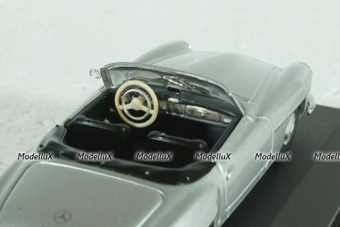 Mercedes 190 SL Cabriolet 1955 silver metallic, 430033151, Minichamps 1:43, Уценка!
