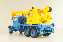 Praga V3S AD 080 1953, crane, blue/yellow, PRLLG072, Kultowe ciezarowki №72, Deagostini 1:43