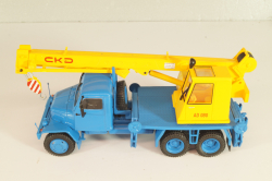 Praga V3S AD 080 1953, crane, blue/yellow, PRLLG072, Kultowe ciezarowki №72, Deagostini 1:43