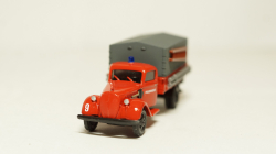 Ford 955T борт с тентом пожарный, Herpa/КУМ 1:87 