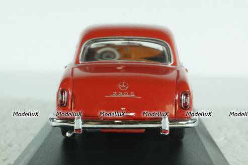 Mercedes 220 S (W180) 1956 red, 430033004, Minichamps 1:43
