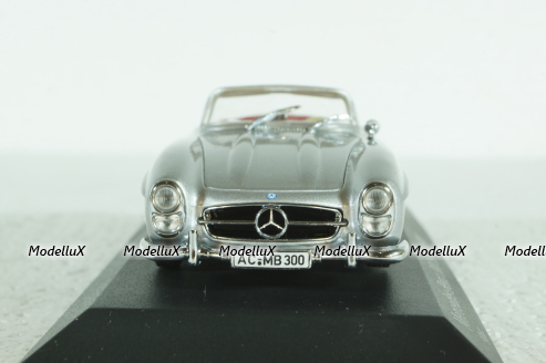 Mercedes 300 SL Roadster 1959 silver metallic, 400039030, Minichamps 1:43