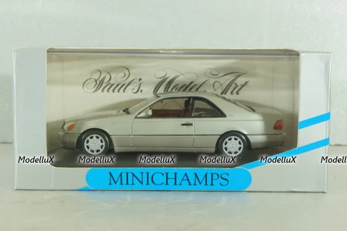Mercedes-Benz 600 SEC (C140) 1992, silver, 32602, Minichamps 1:43