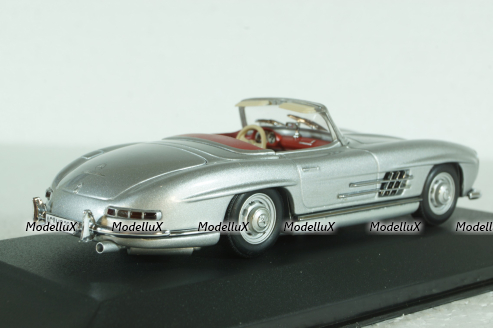 Mercedes 300 SL Roadster 1959 silver metallic, 400039030, Minichamps 1:43