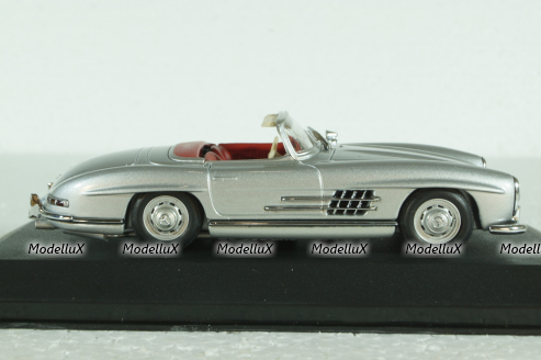 Mercedes 300 SL Roadster 1959 silver metallic, 400039030, Minichamps 1:43