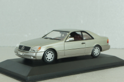 Mercedes-Benz 600 SEC (C140) 1992, silver, 32602, Minichamps 1:43