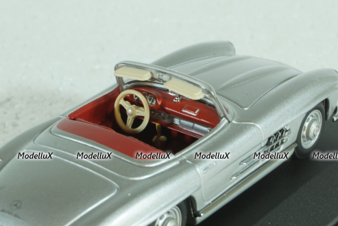 Mercedes 300 SL Roadster 1959 silver metallic, 400039030, Minichamps 1:43
