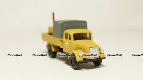 Mercedes Benz L3000, борт с полевой кухней, немецкий Африканский корпус, Herpa/КУМ 1:87 