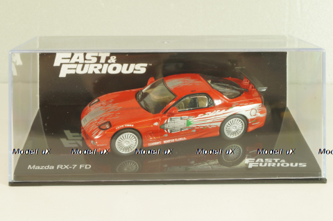 Mazda RX-7 FD (Toretto) 1993, Forsage, red, Fast & Furious #14, Altaya 1:43