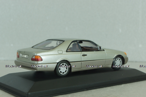 Mercedes-Benz 600 SEC (C140) 1992, silver, 32602, Minichamps 1:43