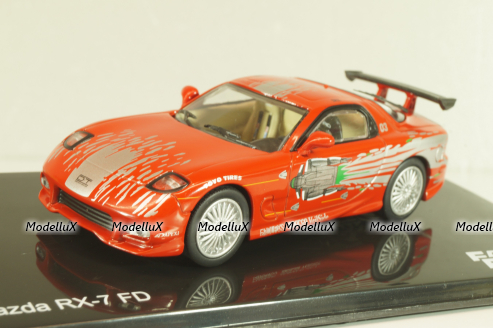 Mazda RX-7 FD (Toretto) 1993, Forsage, red, Fast & Furious #14, Altaya 1:43
