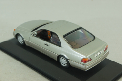 Mercedes-Benz 600 SEC (C140) 1992, silver, 32602, Minichamps 1:43