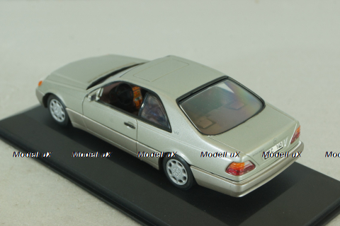 Mercedes-Benz 600 SEC (C140) 1992, silver, 32602, Minichamps 1:43