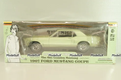 Ford Mustang 1967, light green 13663, Greenlight 1:18