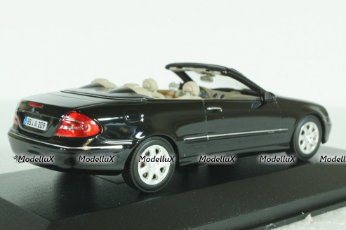 Mercedes CLK Cabriolet (A209) black, 400031430, Minichamps 1:43