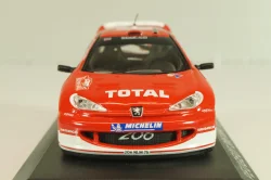 Peugeot 206 WRC #2 Rally Monte Carlo 2003, R.Burns/R.Reid, red, Altaya 1:43
