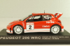 Peugeot 206 WRC #2 Rally Monte Carlo 2003, R.Burns/R.Reid, red, Altaya 1:43