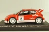 Peugeot 206 WRC #2 Rally Monte Carlo 2003, R.Burns/R.Reid, red, Altaya 1:43