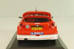 Peugeot 206 WRC #2 Rally Monte Carlo 2003, R.Burns/R.Reid, red, Altaya 1:43