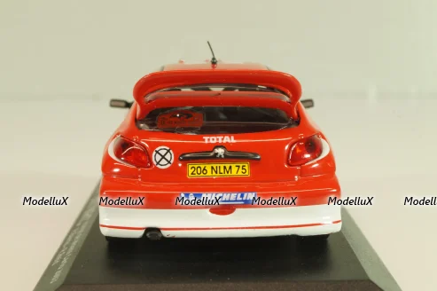 Peugeot 206 WRC #2 Rally Monte Carlo 2003, R.Burns/R.Reid, red, Altaya 1:43