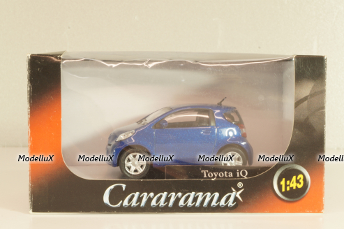 Toyota iQ  2008, dark blue, Cararama 1:43