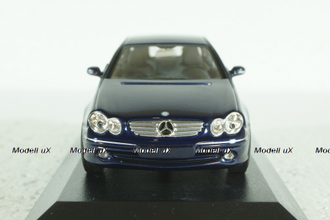 Mercedes CLK 2002 (C209), dark blue, 400031420, Minichamps 1:43