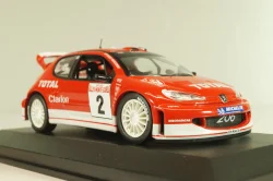 Peugeot 206 WRC #2 Rally Monte Carlo 2003, R.Burns/R.Reid, red, Altaya 1:43