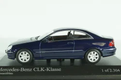 Mercedes CLK 2002 (C209), dark blue, 400031420, Minichamps 1:43 