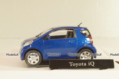 Toyota iQ  2008, dark blue, Cararama 1:43