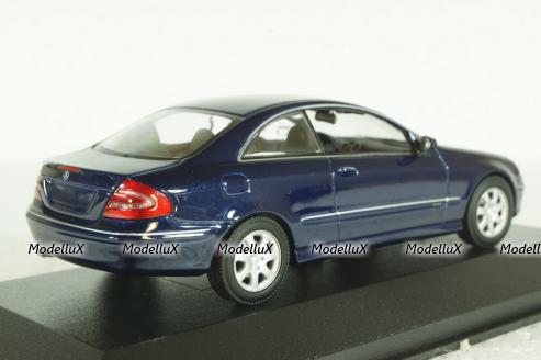 Mercedes CLK 2002 (C209), dark blue, 400031420, Minichamps 1:43 