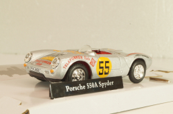 Porsche 550A Spyder #55 1956, silver, Cararama 1:43