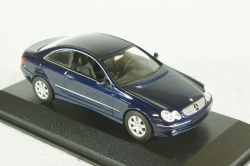 Mercedes CLK 2002 (C209), dark blue, 400031420, Minichamps 1:43 