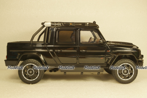 Mercedes G800 Brabus XLP Adventure Pick Up, black, ALM860521, Almost Real 1:18