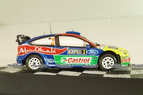 Ford Focus RS WRC #3 Winner Rally Acropolis 2009, Hirvonen/Lehtinen, CMC021, Altaya 1:43