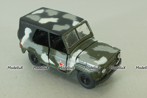 Уаз-469, камуфлированный , Агат 1:43