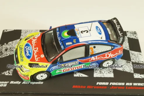 Ford Focus RS WRC #3 Winner Rally Acropolis 2009, Hirvonen/Lehtinen, CMC021, Altaya 1:43